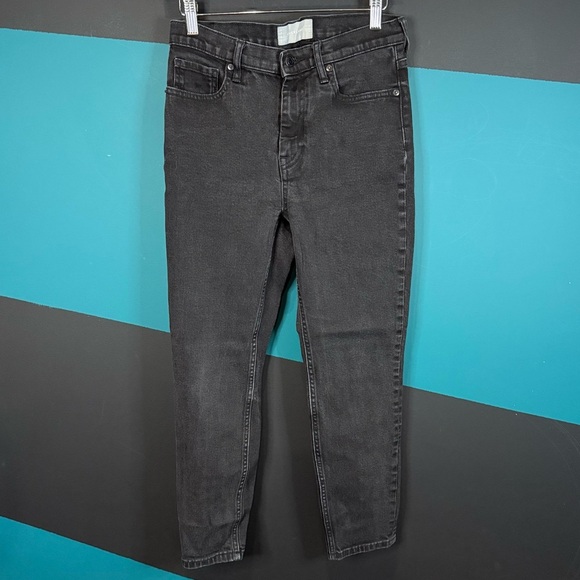 Everlane Denim - Everlane Women's High Rise Jeans in Charcoal